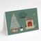 Caroline&#x27;s Treasures   CK7575GCA7P Black White French Bulldog Christmas Everyone Greeting Cards and Envelopes Pack of 8, 7 x 5, multicolor
